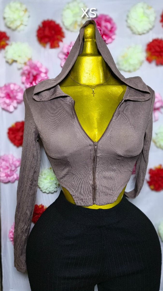 Veste courte zippée tendance