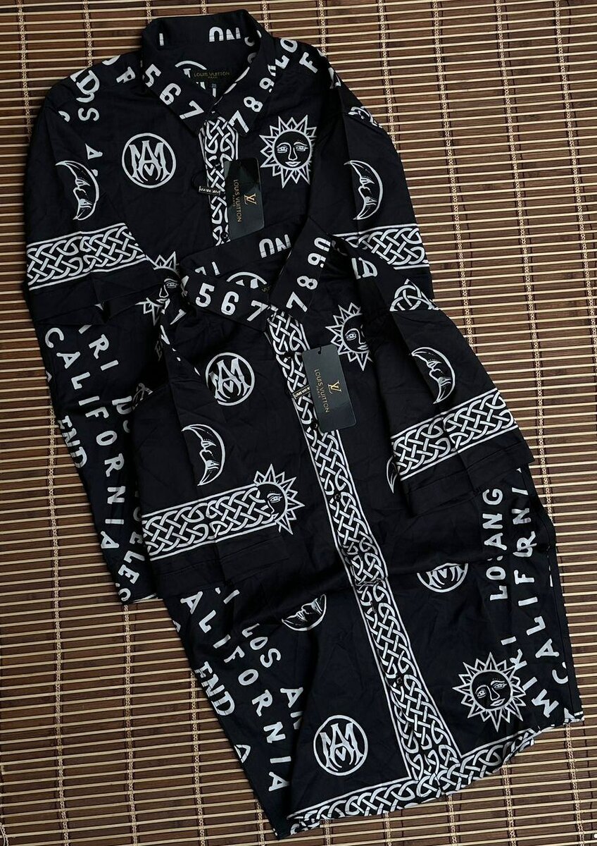 Chemise tendance motifs géométriques