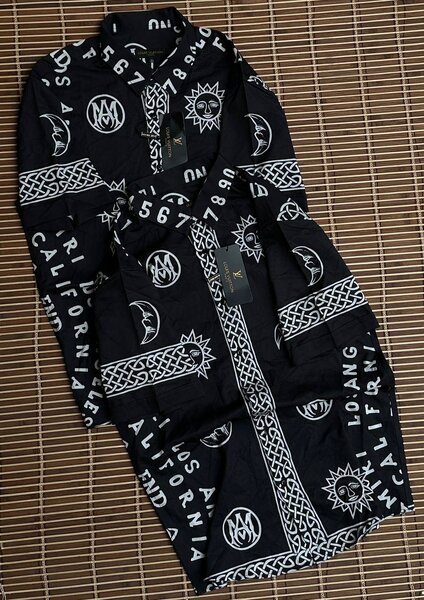 Chemise tendance motifs géométriques