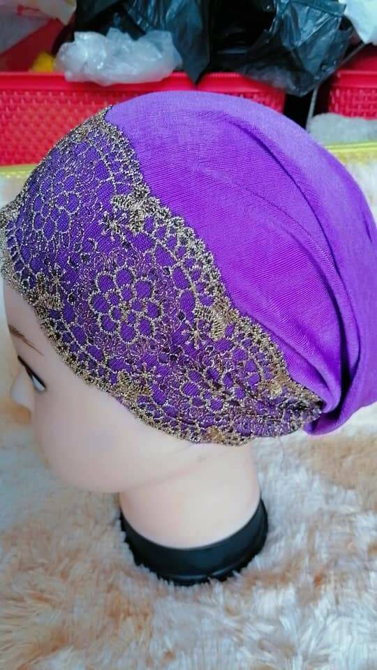 Turban élégant en dentelle