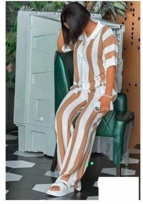 Pyjama rayé confortable