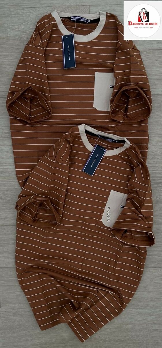 T-shirts rayés en coton