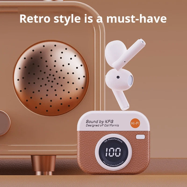 Écouteurs rétro Hi-Fi élégants