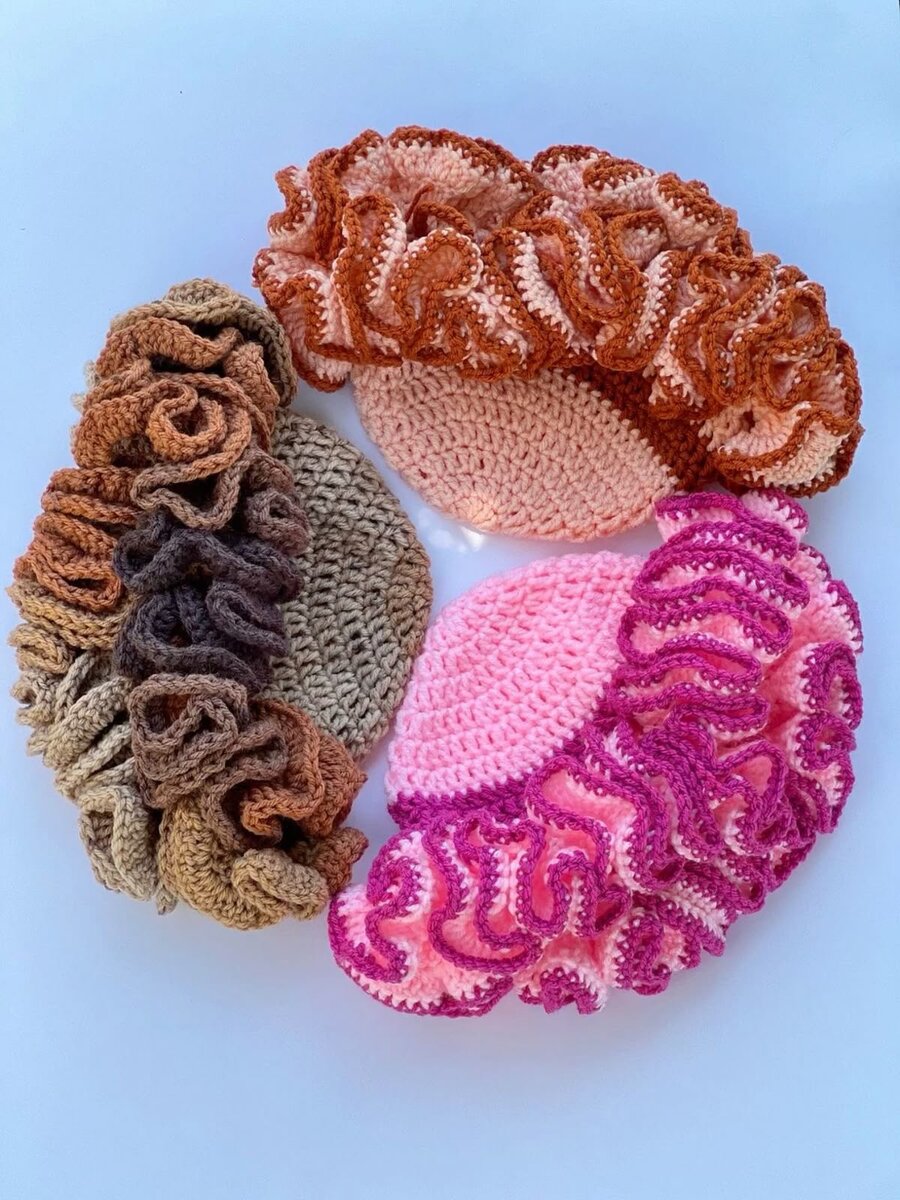 Chapeau en crochet bohème