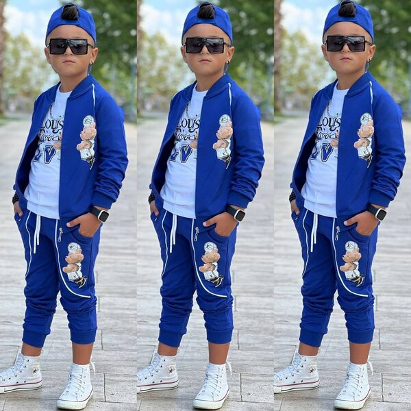 COMPLET 4PIÈCES CHAPEAU HAUT T-SHIRT PANTALON