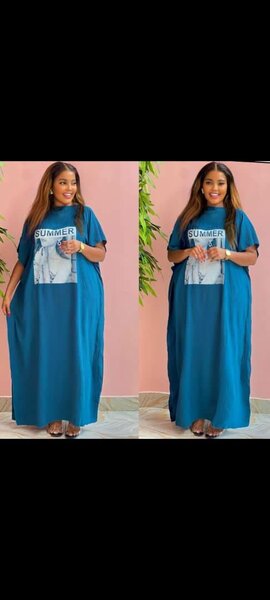 Robe T-shirt décontractée été