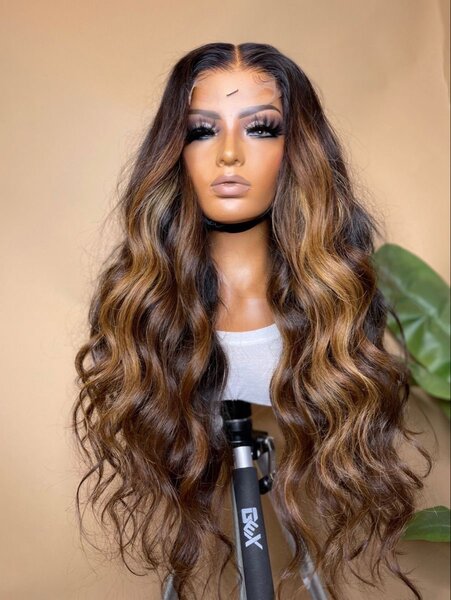 Closure human hair 26 paired with 13*4 ha lace