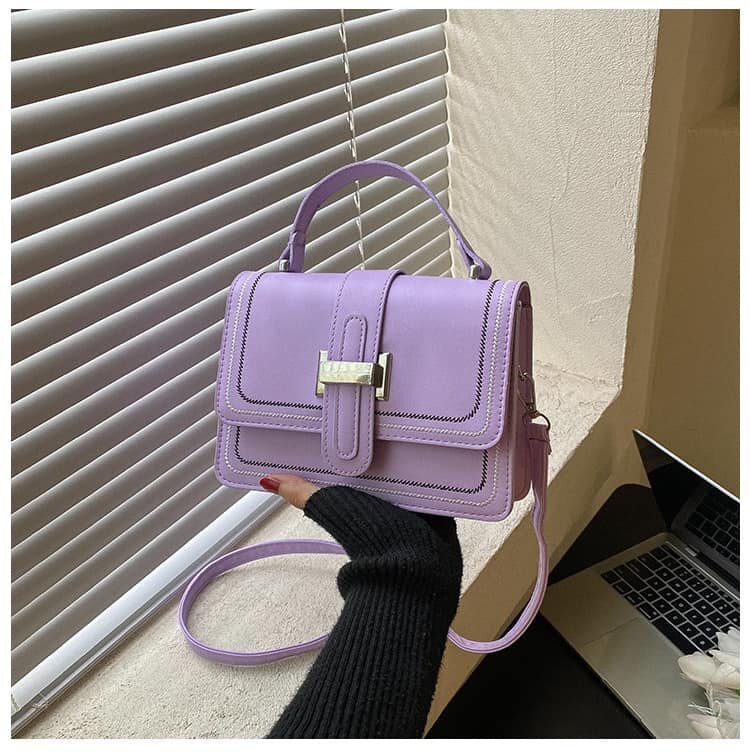 High quality and fashionable women's handbag purple