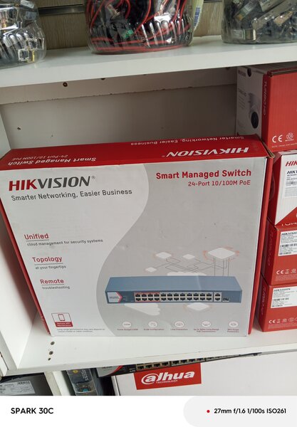 24 port POE switch  HIK vision