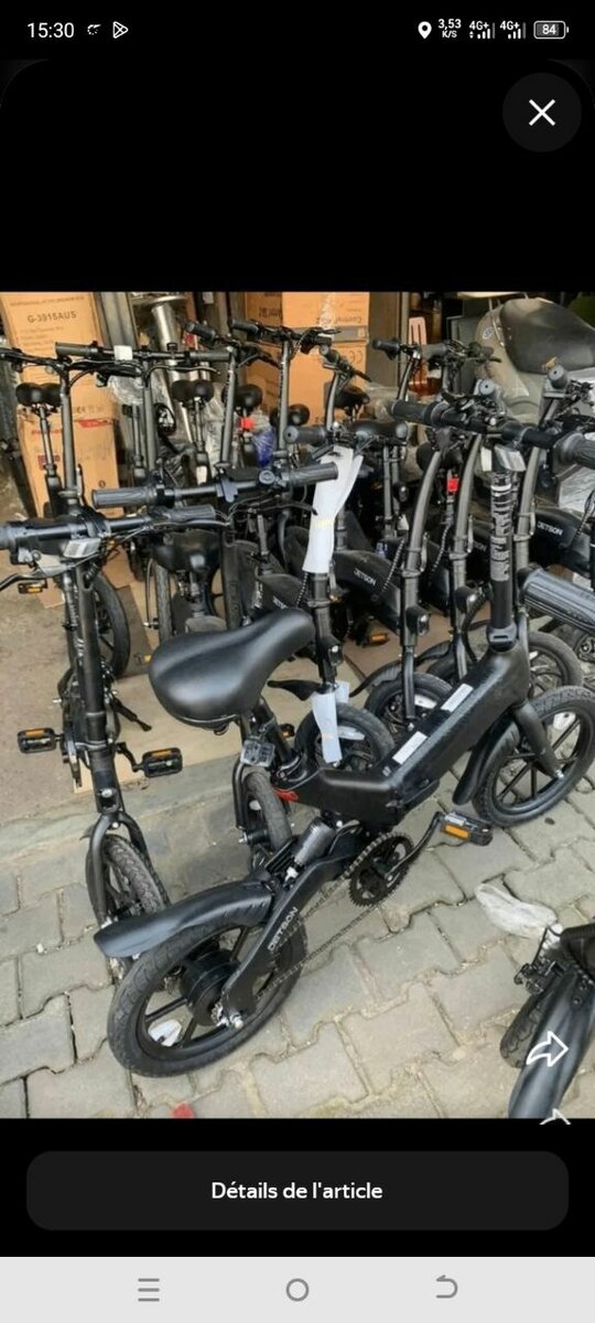 Vélo électrique pliable compact