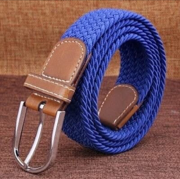 Ceinture tressée en cuir