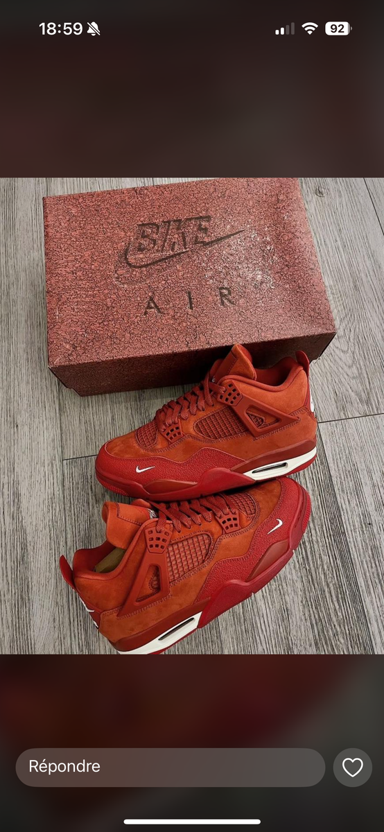 Sneakers rouges en édition limitée