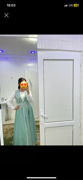 Национальное платье на Кыз Узатуу