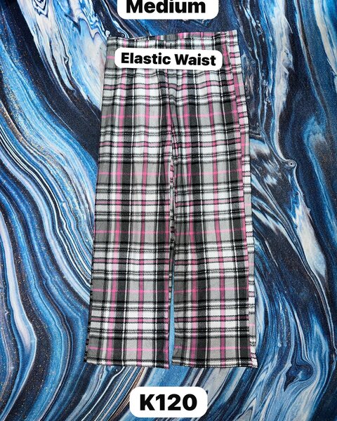 Women's cozy checkered pajama pants