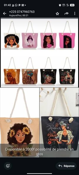 Sac fourre-tout artistique