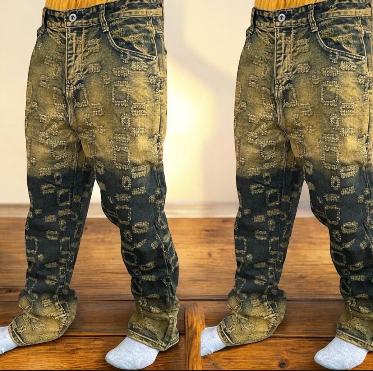 Jeans décontractés imprimés