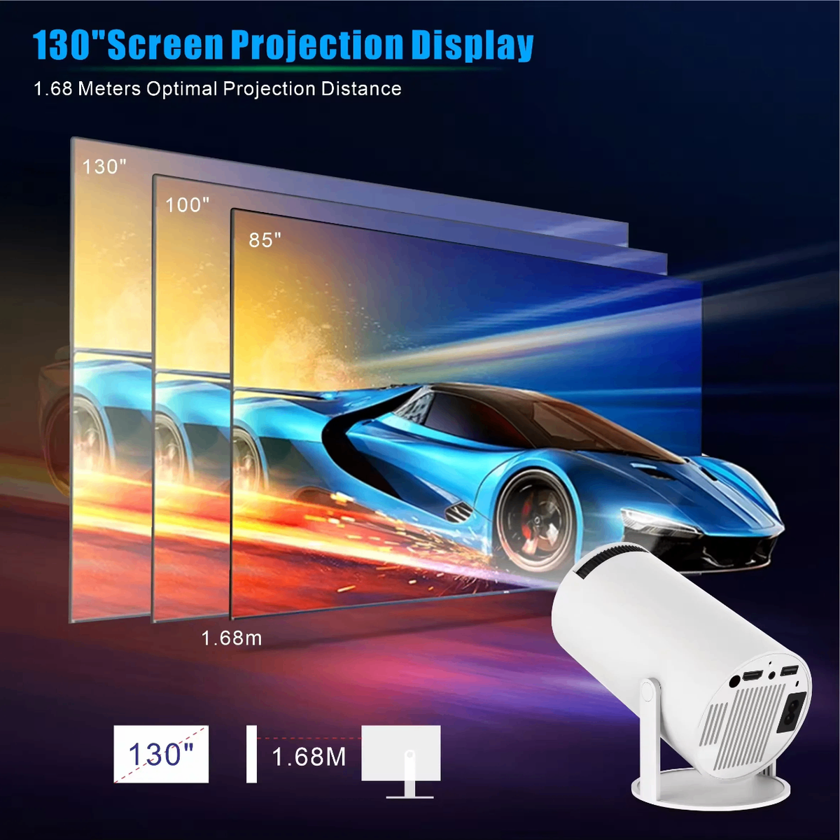 Projecteur Android 11.0 4K