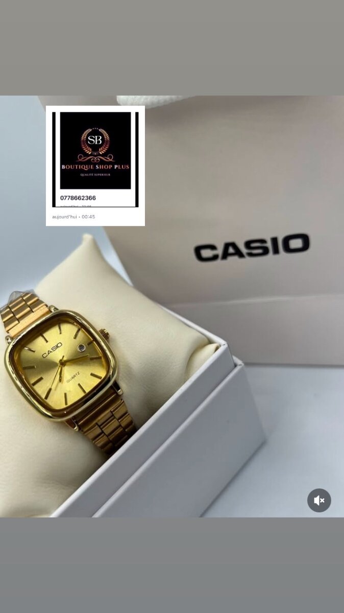 Montre Casio authentique avec sa boîte