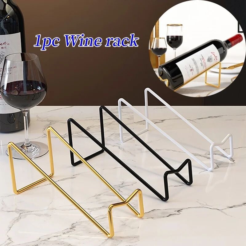 Porte-bouteille élégant en métal