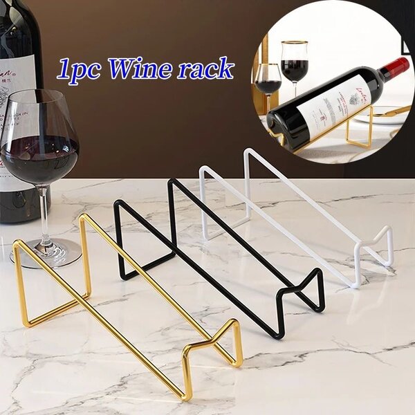 Porte-bouteille élégant en métal