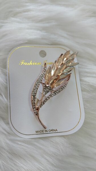 Crystal brooches