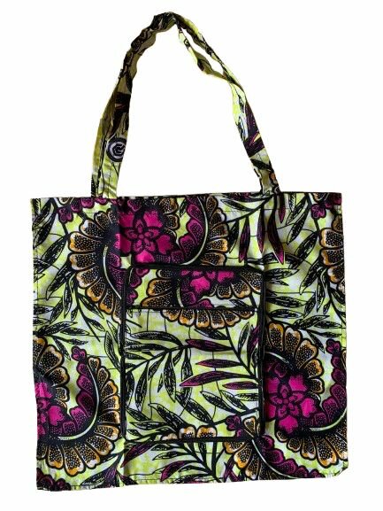 Sac pliable motif fleur