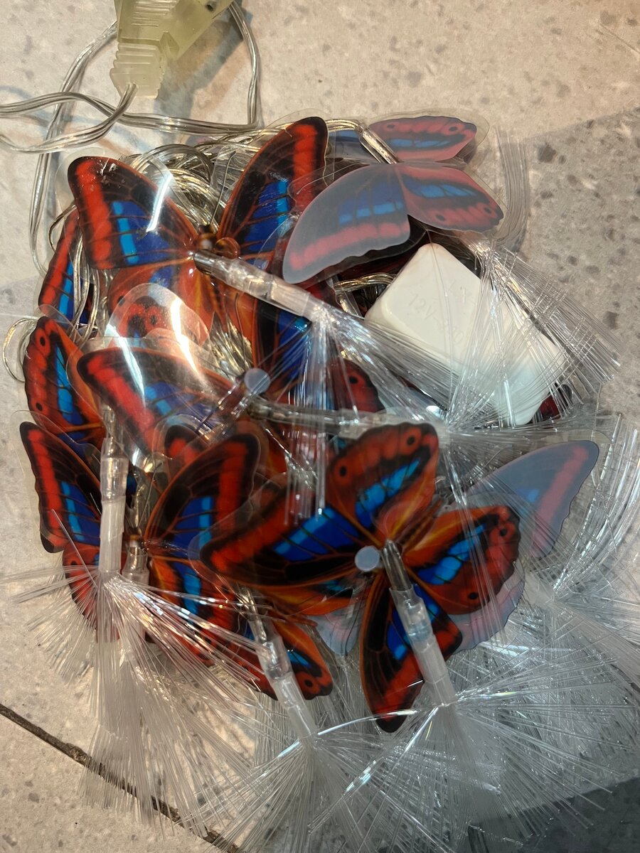 Guirlande lumineuse papillons LED