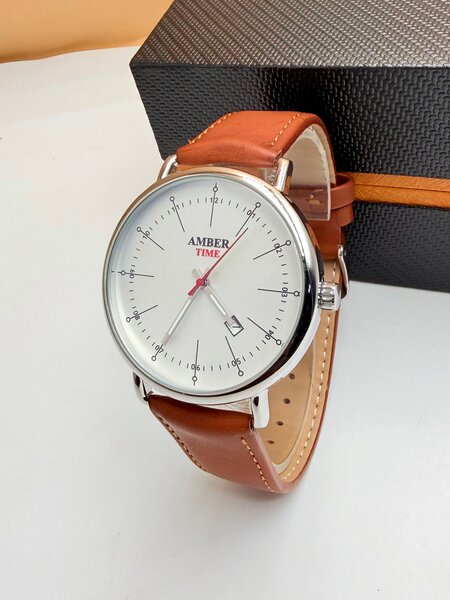 Montre Classique en Cuir Amber