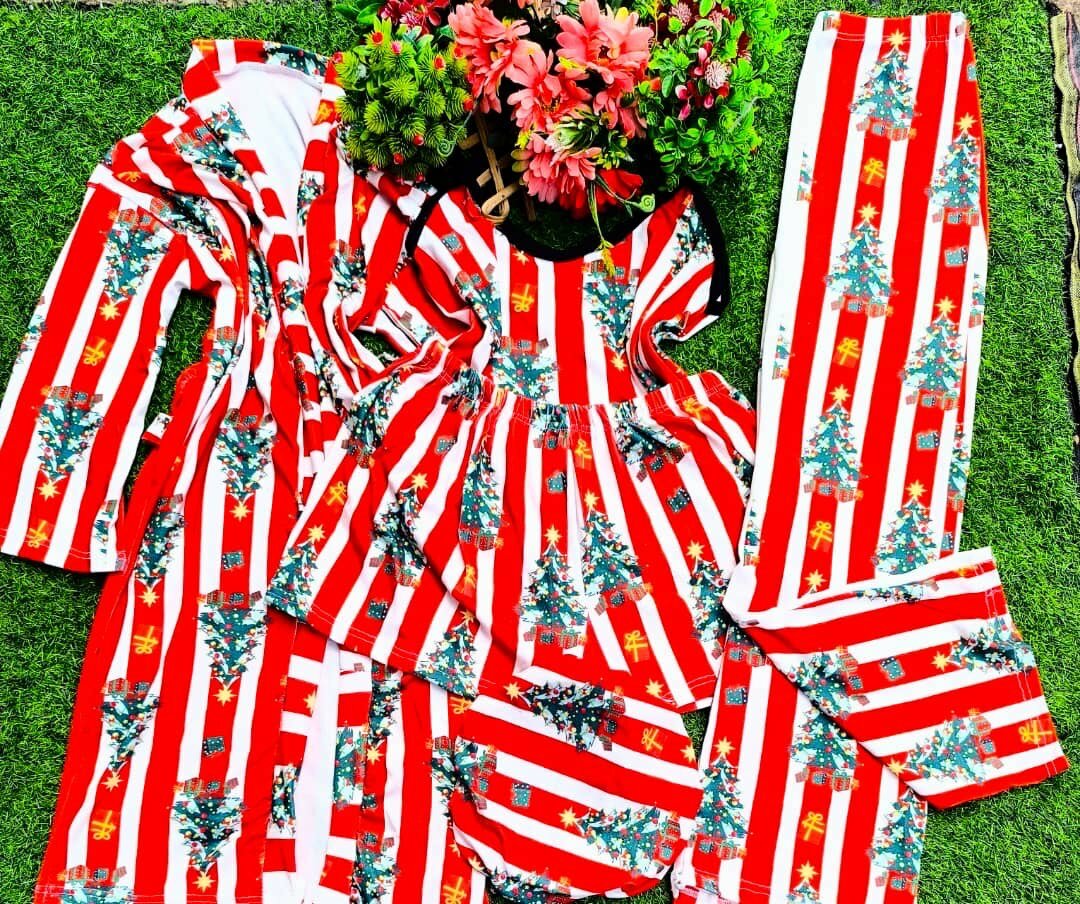 Christmas theme 5in1 night wear
