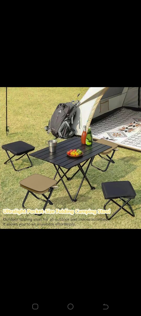 Tabouret pliant de camping