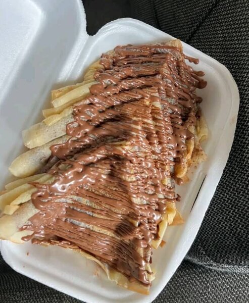 Crêpes garnies au chocolat