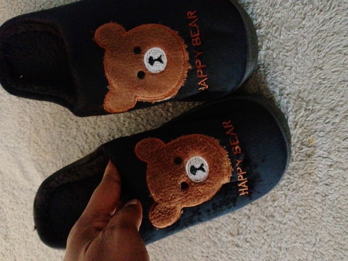 His and Her's house slippers