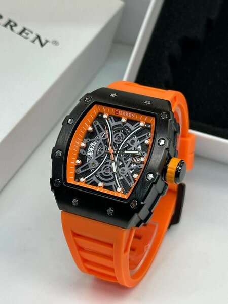 Montre Homme CURREN Orange