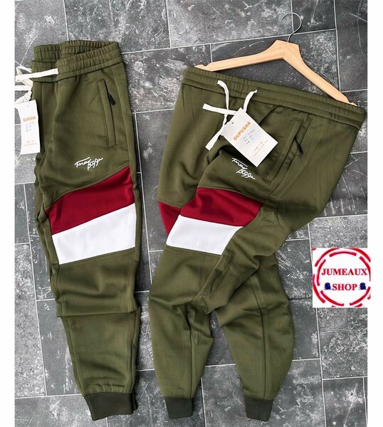 Joggers verts en bloc couleur
