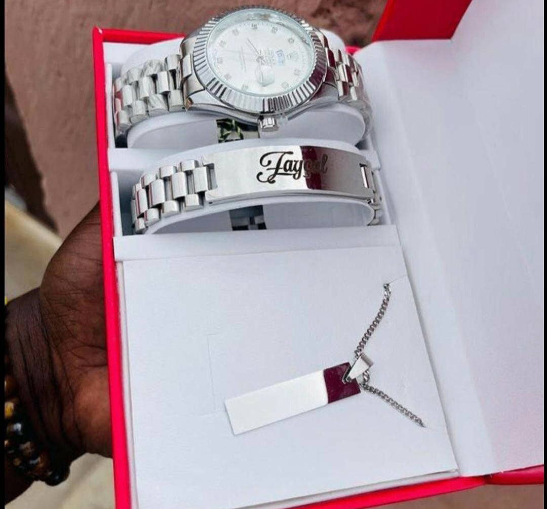 Men 3 in 1 wrist watch