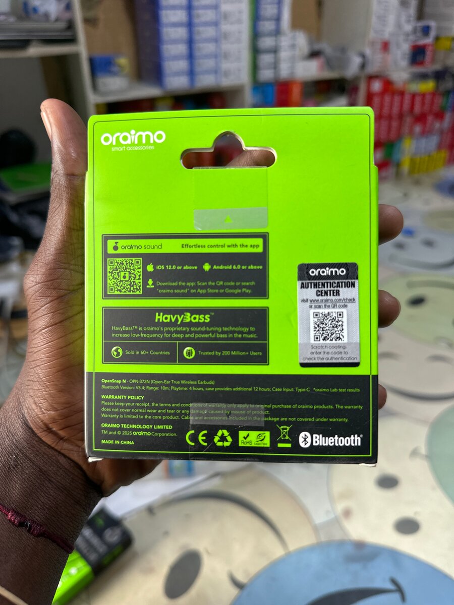 Écouteurs Bluetooth Oraimo HavyBass
