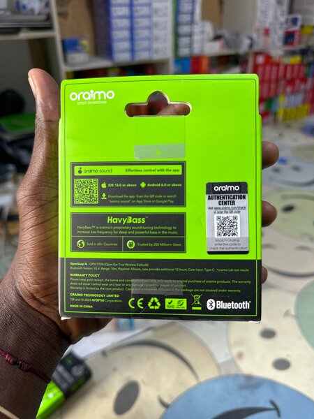 Écouteurs Bluetooth Oraimo HavyBass