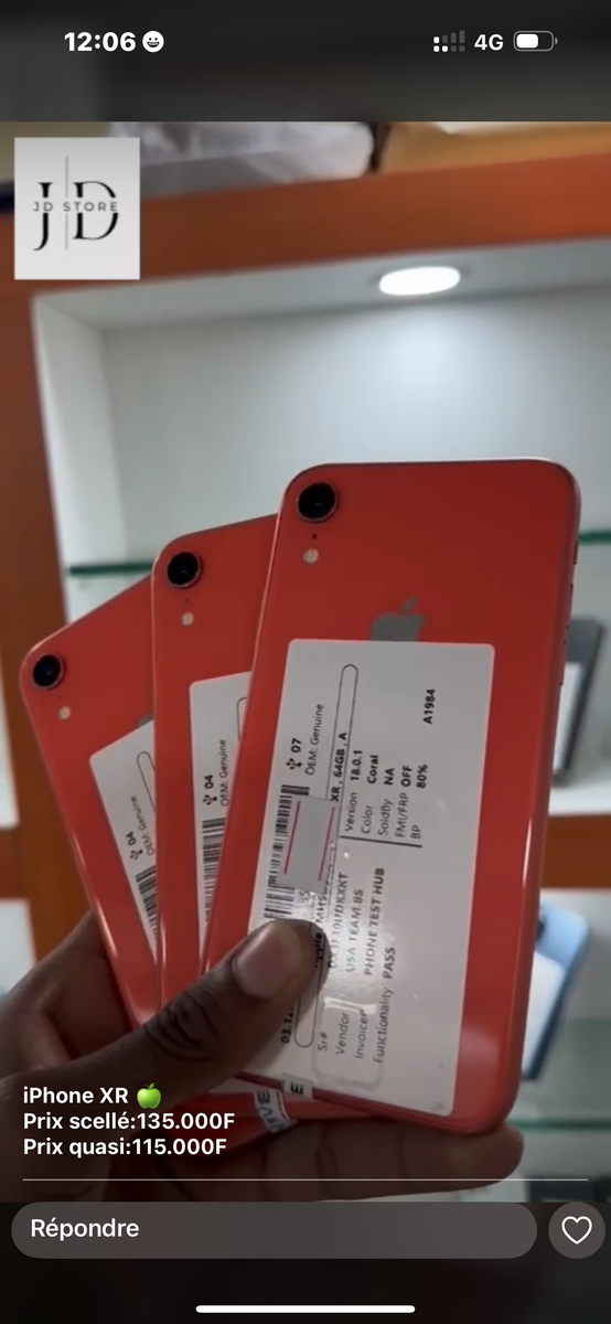 Apple iPhone XR Reconditionné