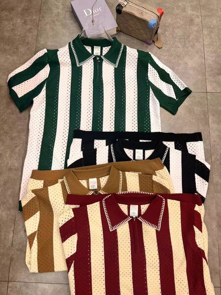 Polo Homme Rayé Élégant