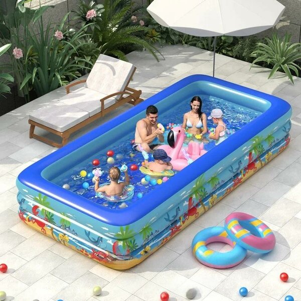 Piscine gonflable avec 50 Balles et gonfleur électrique
