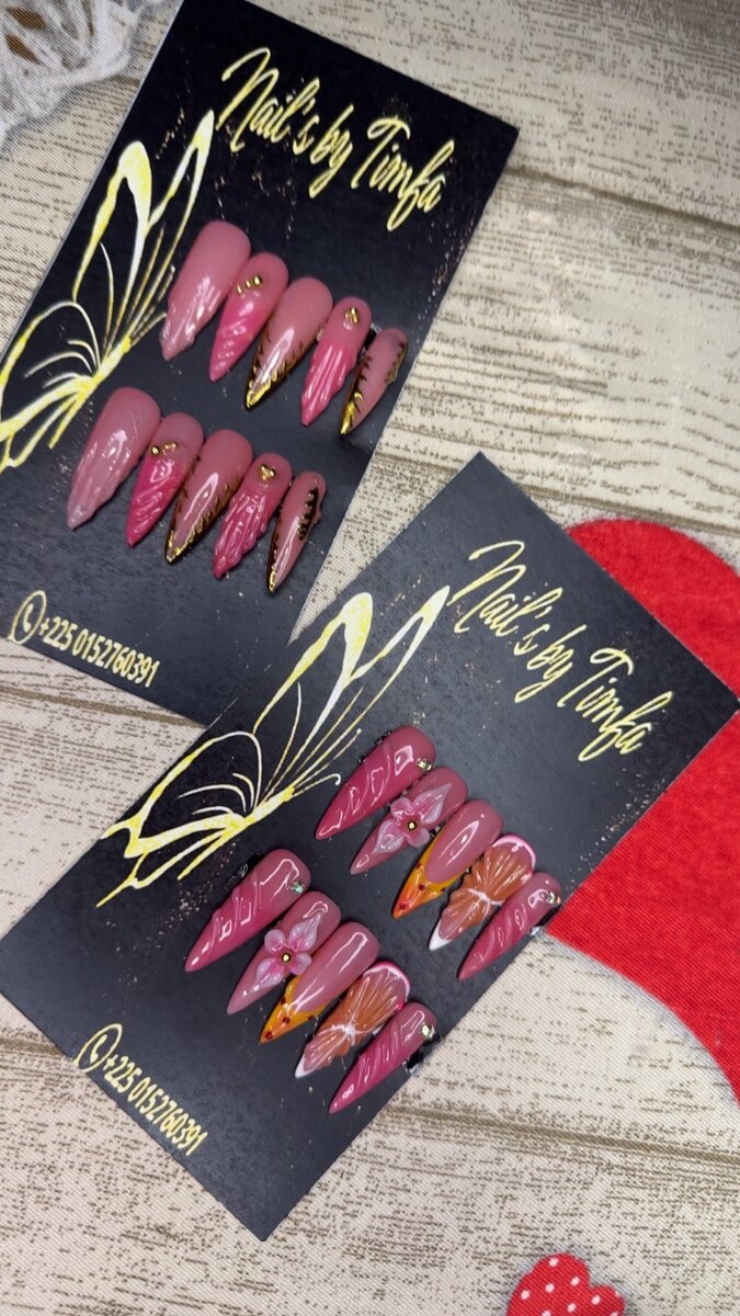 Ongles pressés élégants