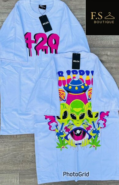 T-shirts graphiques colorés