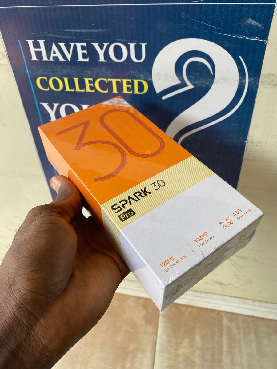 Tecno Spark 30 Pro 256GB with 16GB RAM 100%