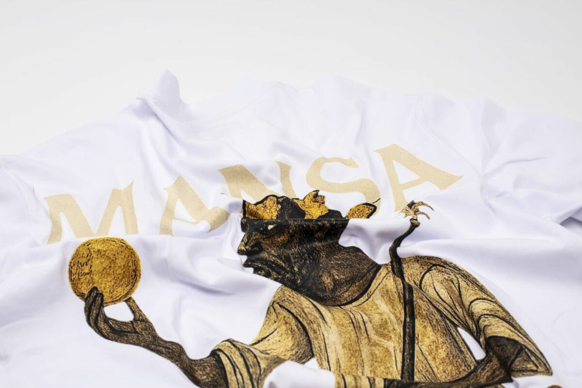 T-shirt Unisexe Blanc Mansa Art