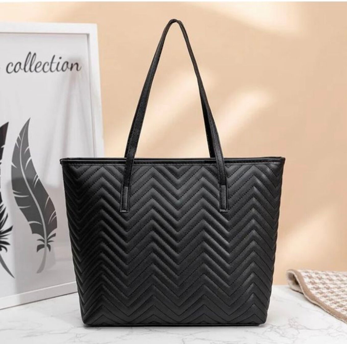 Sac cabas élégant noir