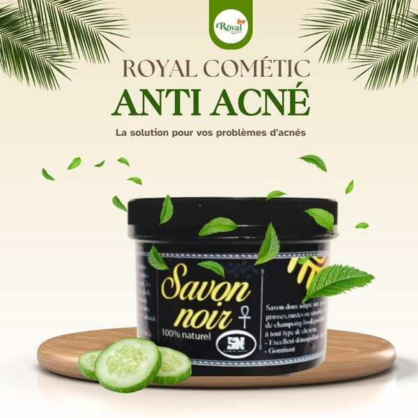 Savon Noir Anti-Acné Naturel