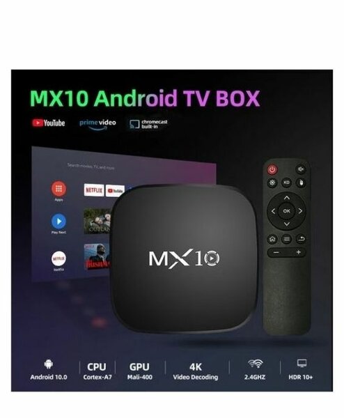 MX10 Boîtier TV Android 4K