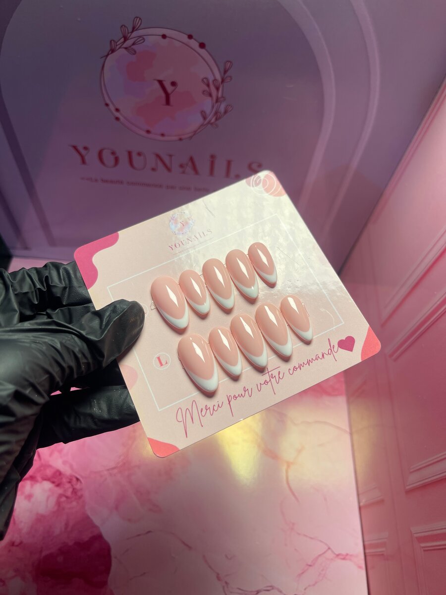 Ongles Press-Ons Rose