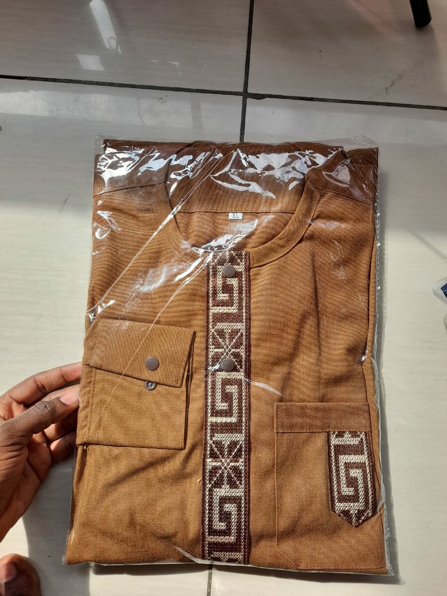 Tunique en lin et en coton