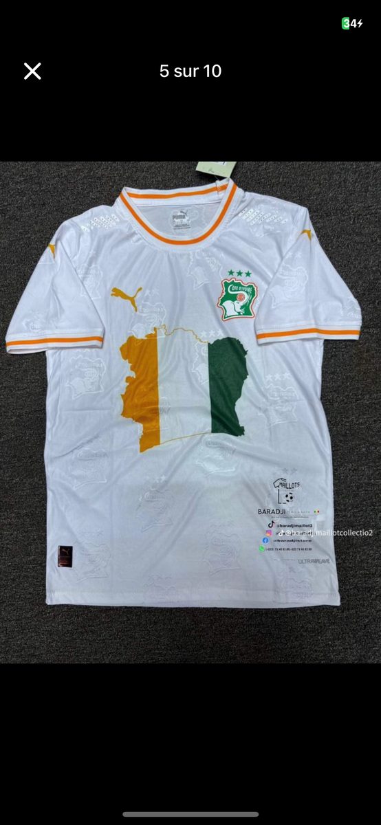 Maillot Équipe Côte d'Ivoire